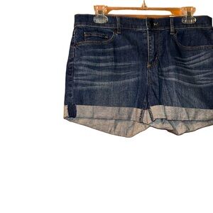 New Ann Taylor loft 4” denim jean cuffed shorts size 4